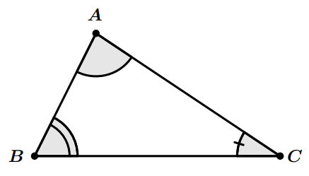 Triangle quelconque avec trois côtés de longueurs différentes.